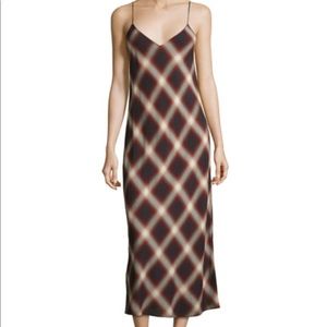 Vince Plaid slip Dress